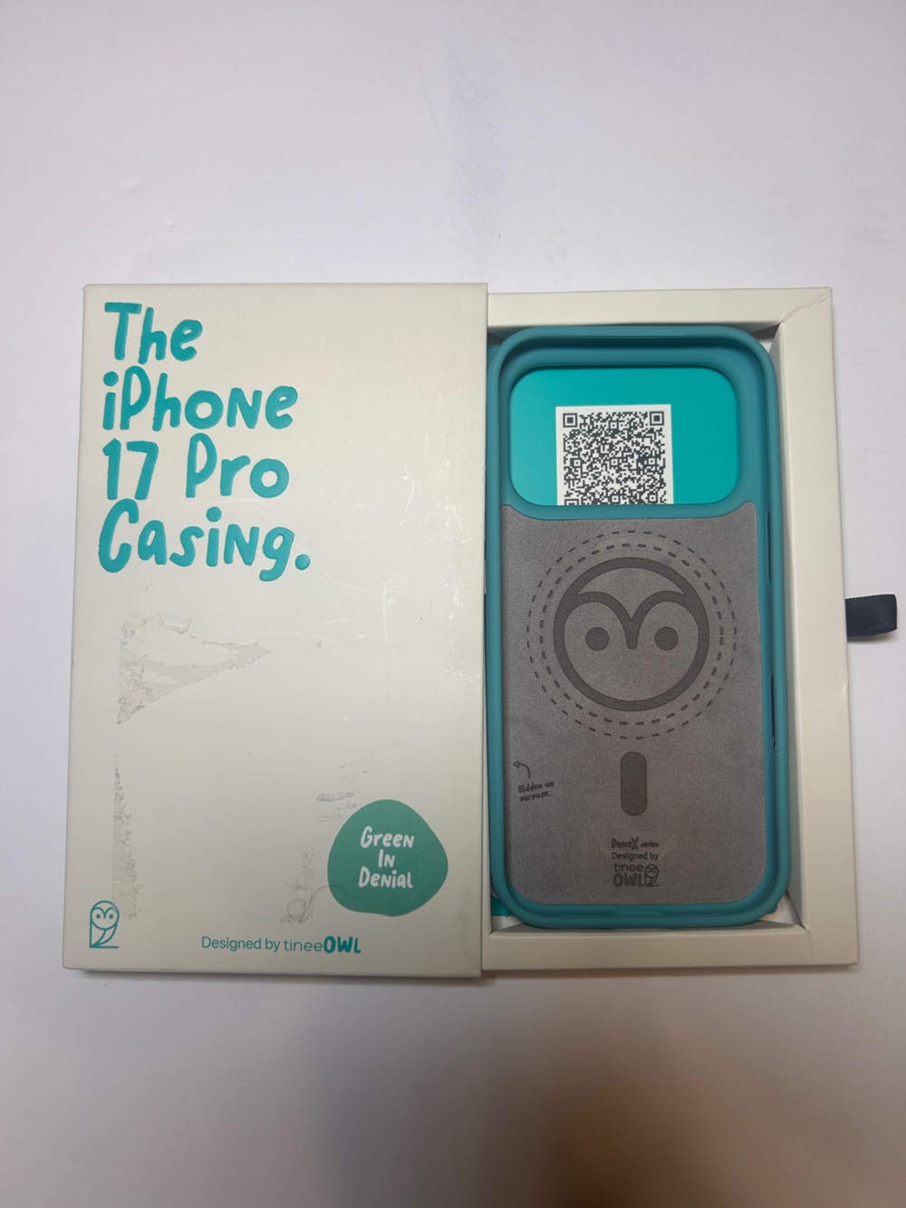 TineeOwl DuneX iPhone 17 Pro Case MagSafe Slim Textured TPU Green in Denial - Picture 12 of 16